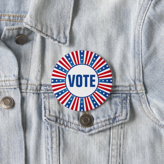 Vote Patriotic USA Button (Beispiel)