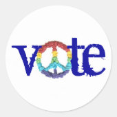 Vote peace sign sticker  (Vorderseite)