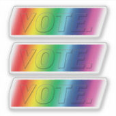"vote" Pride lgbtq lgbt farben - Aufkleber (Vorderseite)