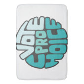 Vote Pro Choice Word Art Badematte (Vorderseite Vertikal)