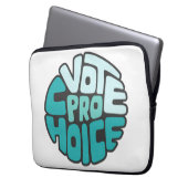 Vote Pro Choice Word Art Laptopschutzhülle (Vorderseite Links)