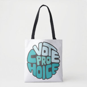 Vote Pro Choice Word Art Tasche