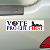 Vote Pro-Life Erster Autoaufkleber (Auf Auto)