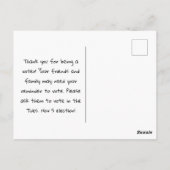 Vote Rainbow Letters Custom Postkarte (Rückseite)
