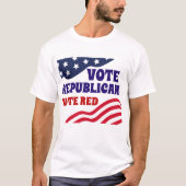 VOTE REPUBLIKANISCHE ABSTIMMUNG ROT T-Shirt (Vorderseite)