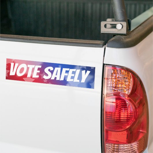 Vote Safely Autoaufkleber (Auf Lkw)