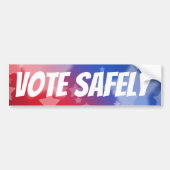 Vote Safely Autoaufkleber (Vorne)