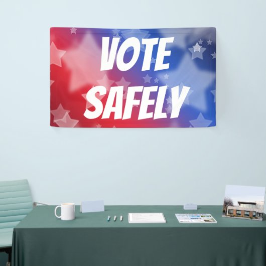 Vote Safely Banner (Messeveranstaltung)