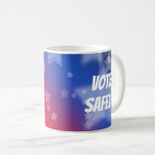 Vote Safely Kaffeetasse (VorderseiteRechts)