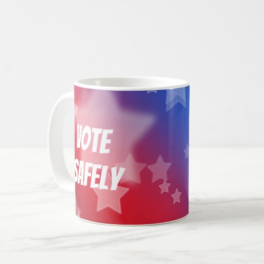 Vote Safely Kaffeetasse (Vorderseite Links)