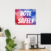 Vote Safely Poster (Heimbüro)