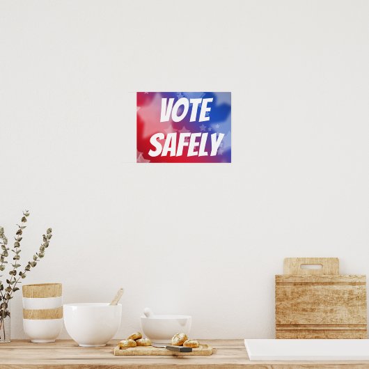 Vote Safely Poster (Küche)