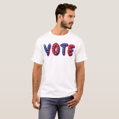 Vote Stars Red White Blue T-Shirt (Vorne ganz)