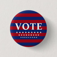 Vote Stars Stripes USA Button