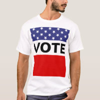 Vote Sterne Rot Weiß Blau
