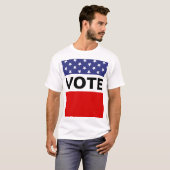 Vote Sterne Rot Weiß Blau T-Shirt (Vorne ganz)
