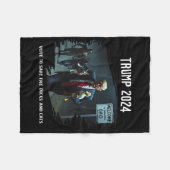 Vote To Save The Duck And Cats Trump President 202 Fleecedecke (Vorderseite (Horizontal))