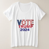 Vote TRUMP 2024 Plus Size T - Shirt (Design vorne)