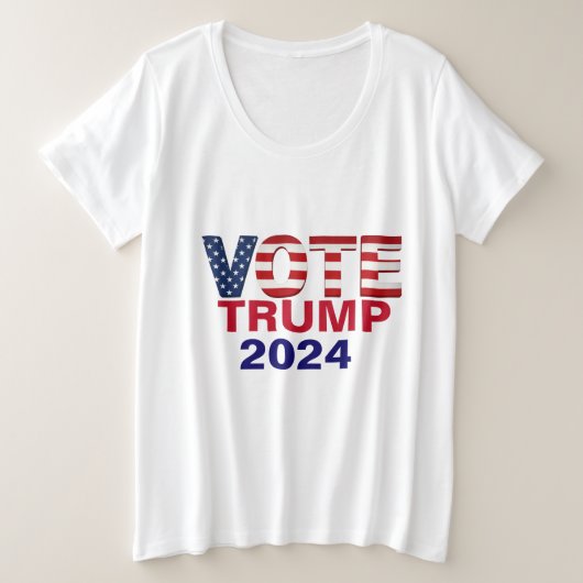 Vote TRUMP 2024 Plus Size T - Shirt (Design vorne)