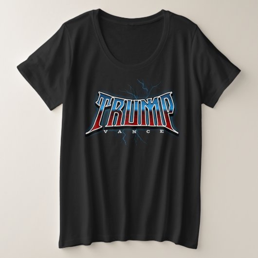 Vote trump Elektro Duo 2024 USA Wahlen Große Größe T-Shirt (Design vorne)