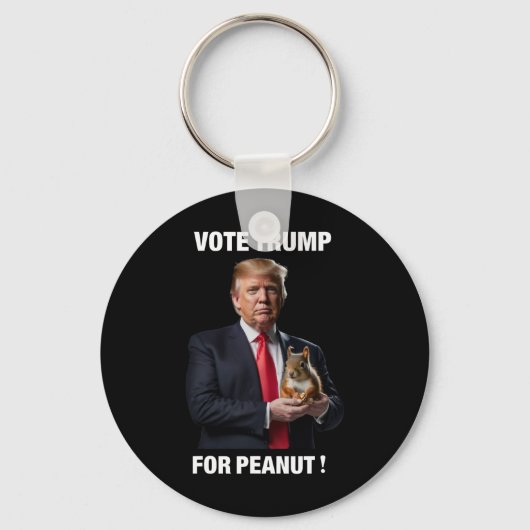 Vote Trump For Peanut The Squirrel 5  Schlüsselanhänger (Vorderseite)