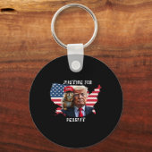 Vote Trump For Peanut The Squirrel  Schlüsselanhänger (Vorderseite)