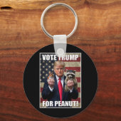 Vote Trump Justic For Fred Peanut The Squirrel Mer Schlüsselanhänger (Vorderseite)