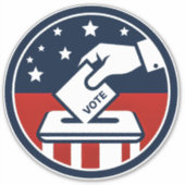 Vote Vinyl Sticker (Vorderseite)