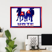 Vote Yard Sign Poster (Heimbüro)