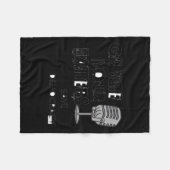 Vote your voice's Rett Democracy Sticker Fleecedecke (Vorderseite (Horizontal))