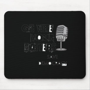 Vote your voice's Rett Democracy Sticker Mousepad