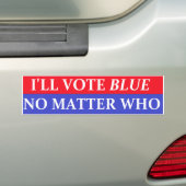 VoteBlue2 Autoaufkleber (Auf Auto)