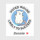 Voted Mouse wird wahrscheinlich zu einem erfolgrei Aufkleber (Blatt)