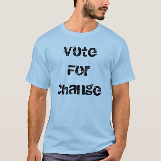 VoteFor Änderung Obama T-Shirt (Vorderseite)