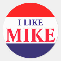 #VoteMikeWilliams 20ct Stickers "I Like Mike"