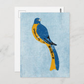 Votes for Women Vintag Suffravement Bird Postkarte (Vorne/Hinten)