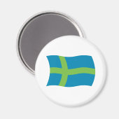 Votic People Flag Magnet (Vorderseite/Rückseite)