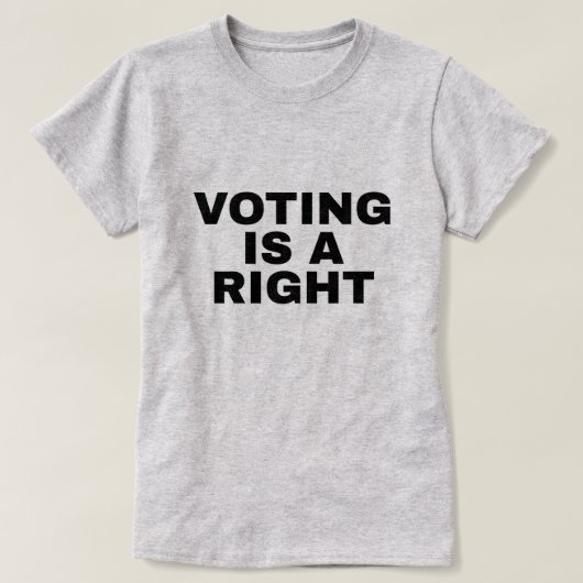 Voting is a Right 24th Amendment Two-Sided T-Shirt (Design vorne)