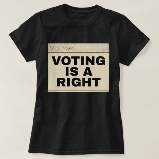 Voting is a Right 24th Amendment Two-Sided T-Shirt (Design vorne)