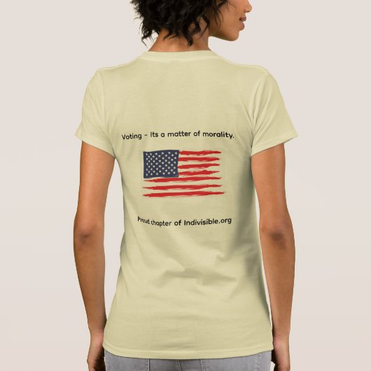 Voting! Its a matter of morality t-shirt (Rückseite)