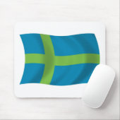 Votische Volksflagge Mauspad (Mit Mouse)