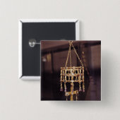 Votive Krone eines Visigoth Königs Button (Vorne & Hinten)