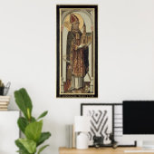 Votive Panel Depicting St. Ansgar, 1457 Poster (Heimbüro)