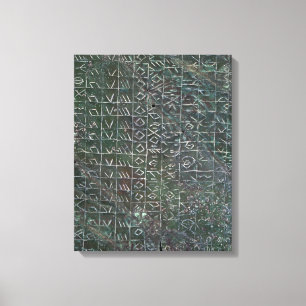 Votive Plakette mit einer venetic Aufschrift Leinwanddruck