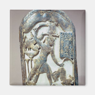 Votive Schild, das den König tötet a darstellt Magnet