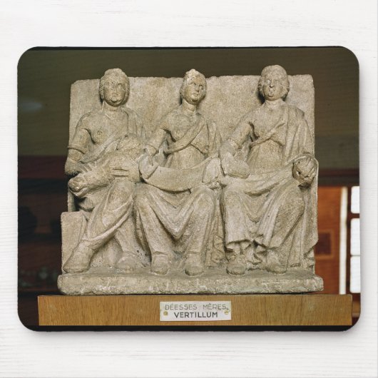 Votive Skulptur einer dreifachen Muttergottheit Mousepad (Vorne)