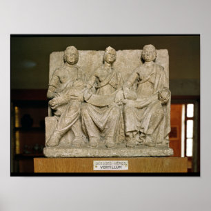 Votive Skulptur einer dreifachen Muttergottheit Poster