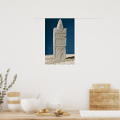 Votivstele mit dreieckiger Pediküre Poster (Küche)