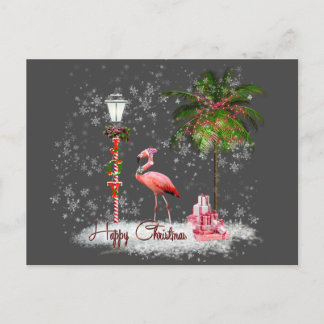 Votos de Natal de Flamingo Postkarte