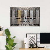 "Votre Vie" Affiche Citation Positive Poster (Heimbüro)